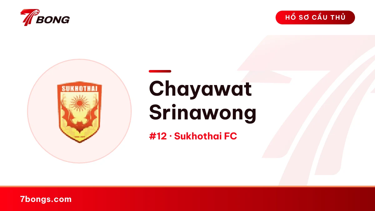 Chayawat Srinawong — Sukhothai FC