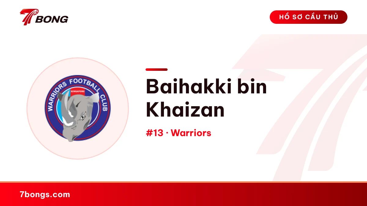 Baihakki bin Khaizan — Warriors