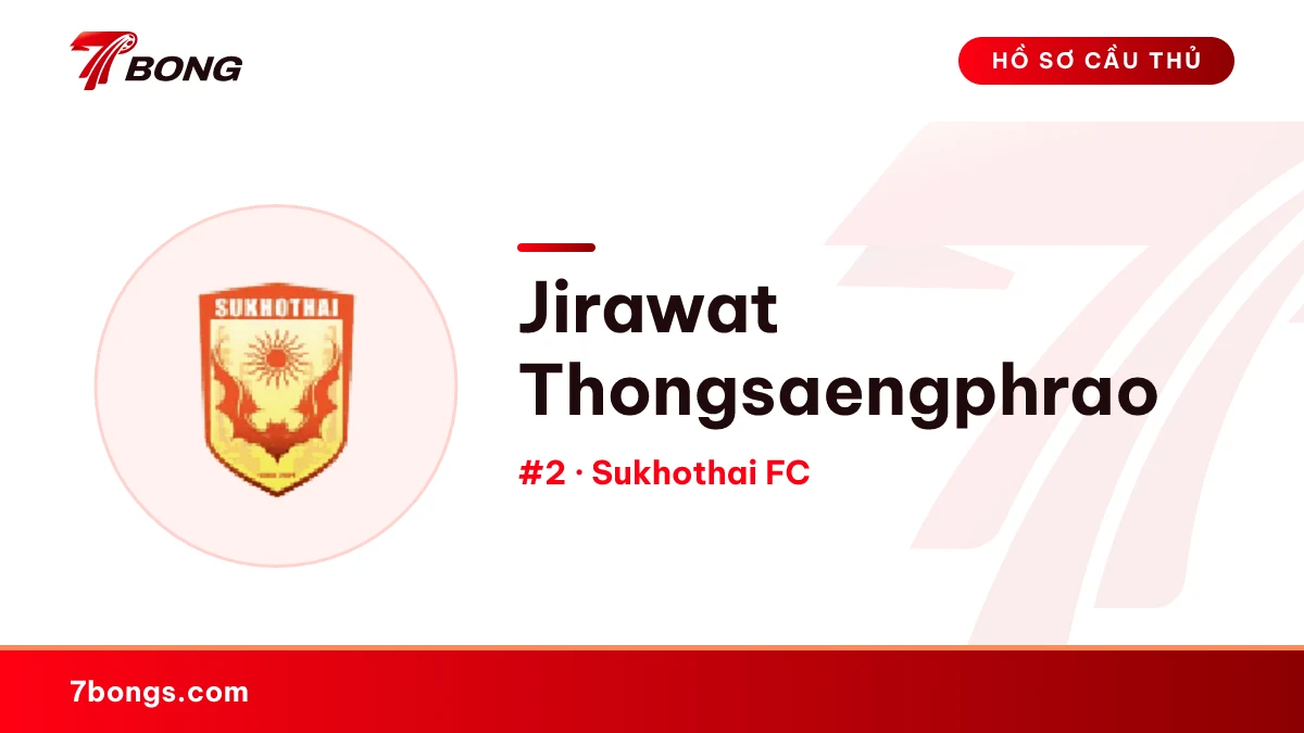 Jirawat Thongsaengphrao — Sukhothai FC