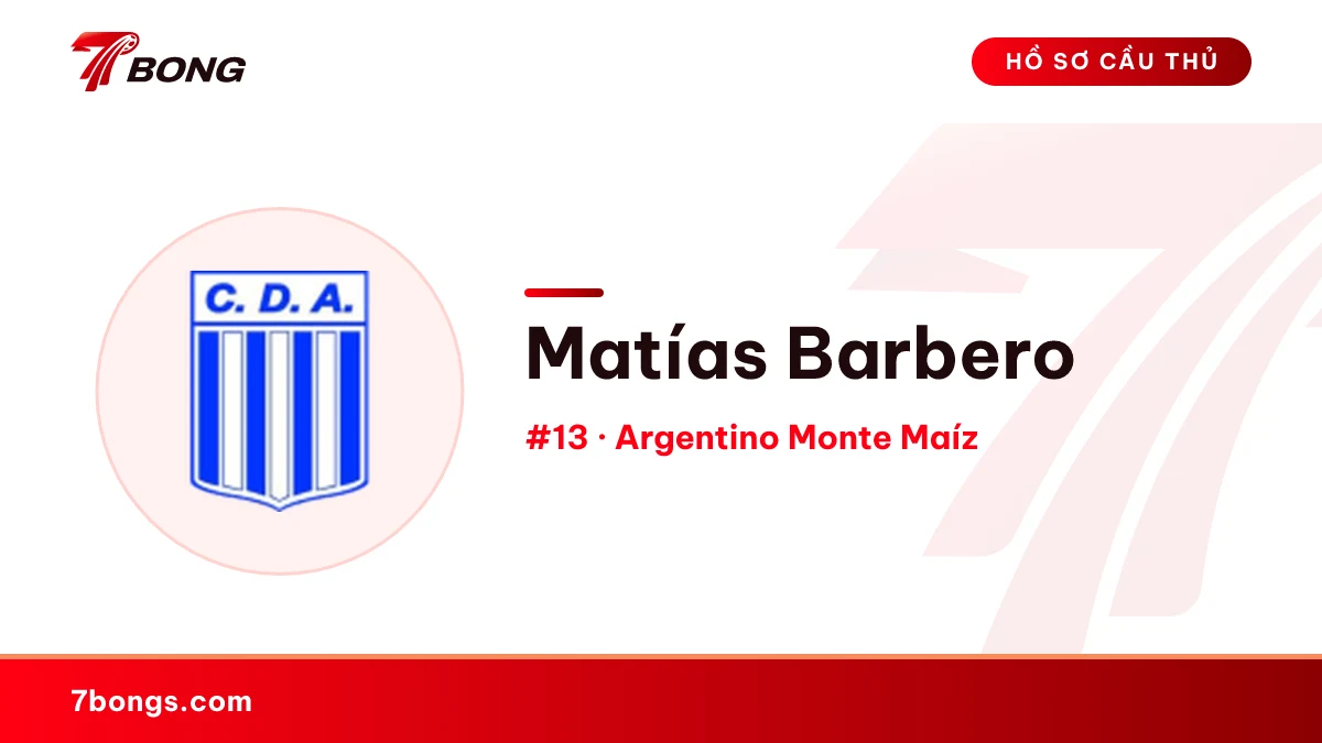 Matías Barbero — Argentino Monte Maíz