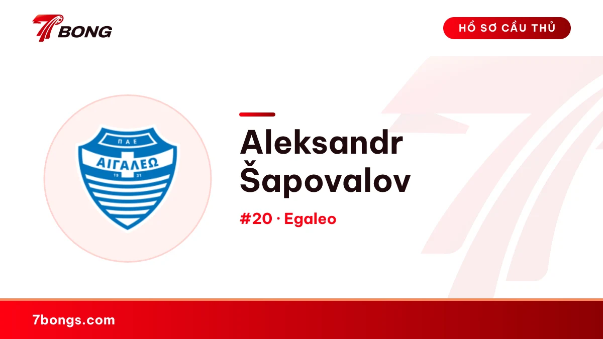 Aleksandr Šapovalov — Egaleo
