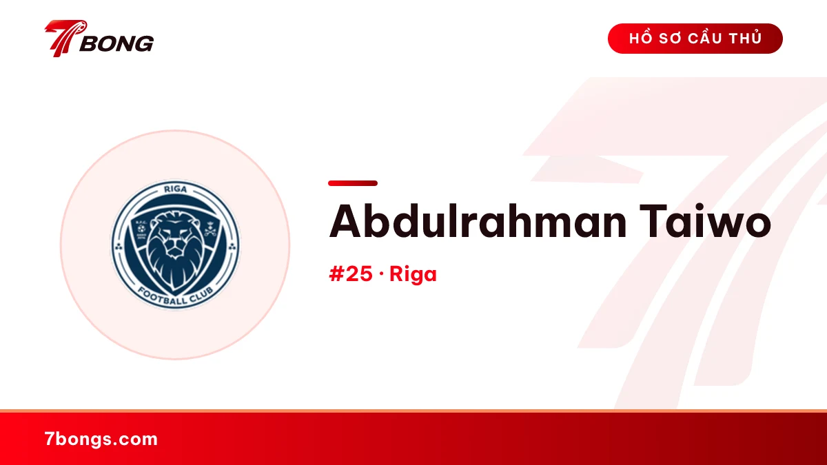 Abdulrahman Taiwo — Riga