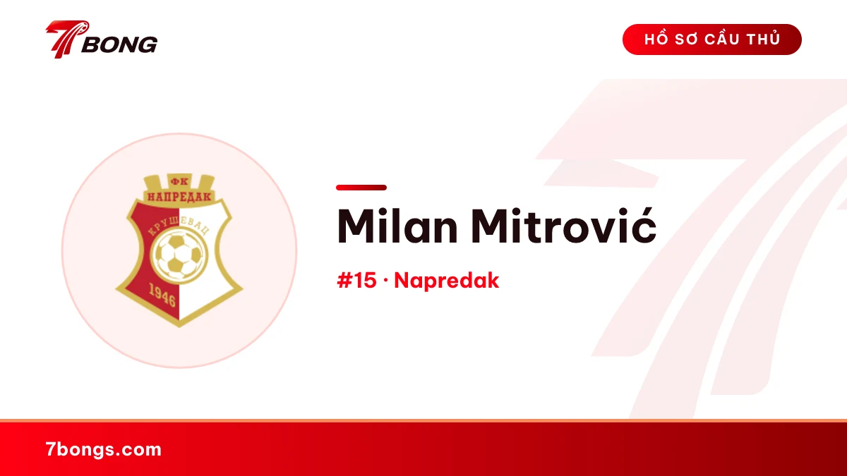 Milan Mitrović — Napredak