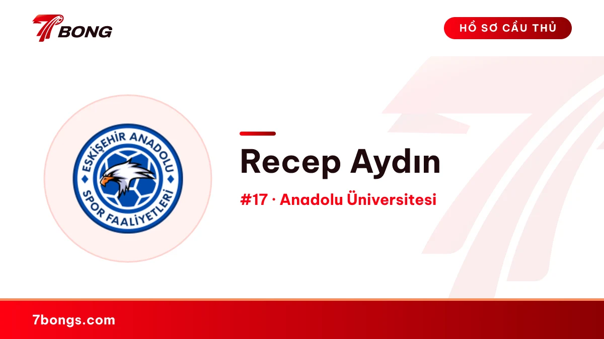 Recep Aydın — Anadolu Üniversitesi