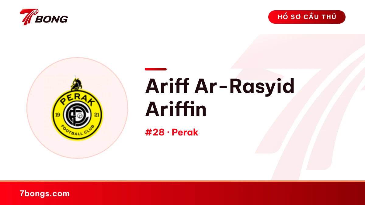 Ariff Ar-Rasyid Ariffin — Perak
