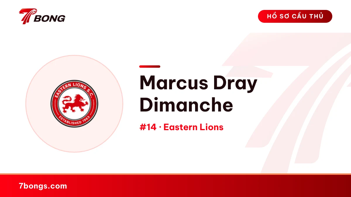 Marcus Dray Dimanche — Eastern Lions