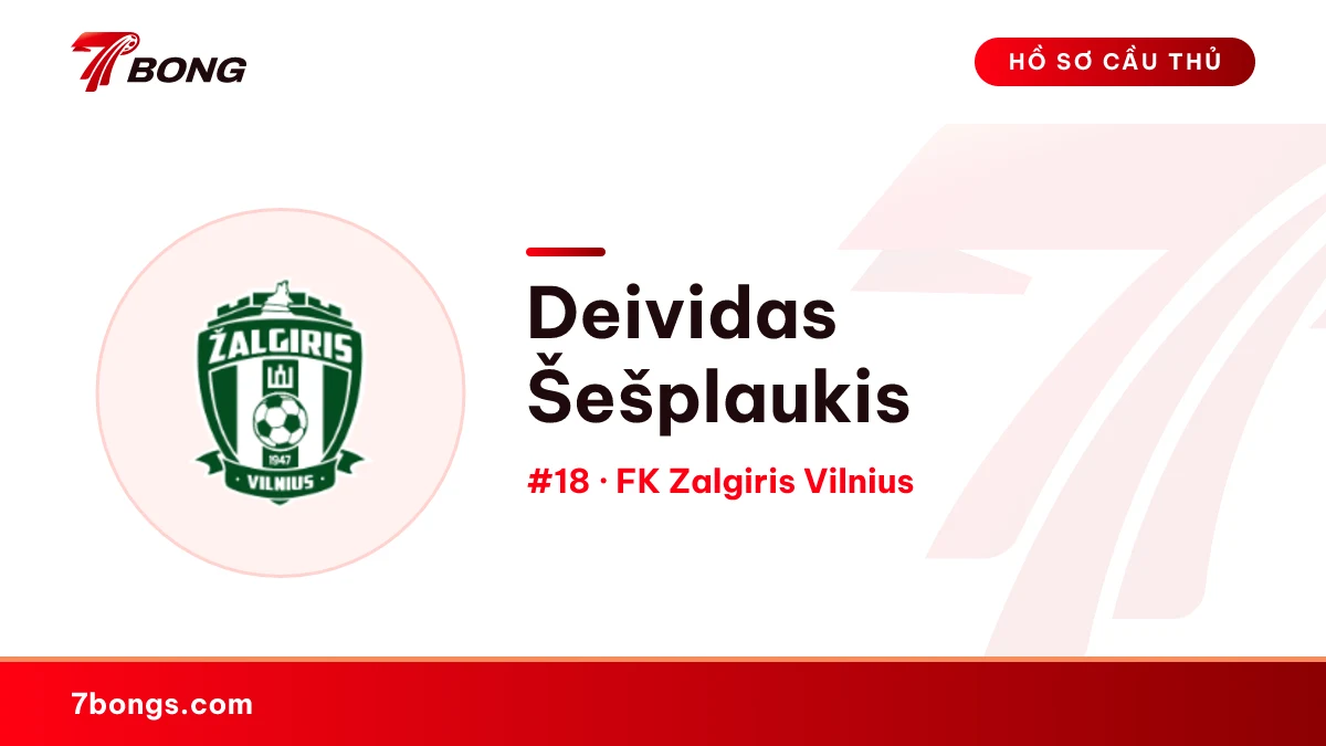 Deividas Šešplaukis — FK Zalgiris Vilnius