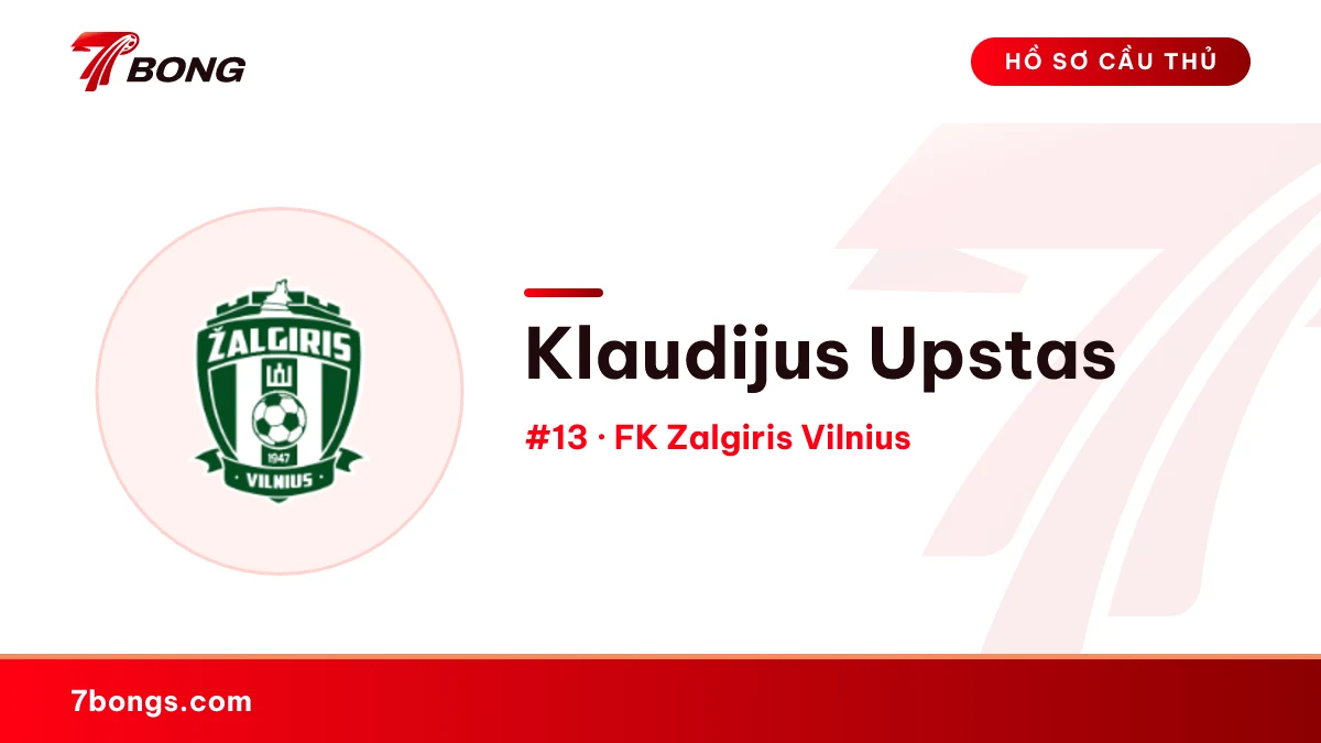 Klaudijus Upstas — FK Zalgiris Vilnius