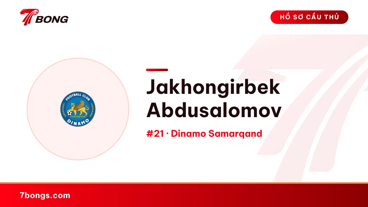 Jakhongirbek Abdusalomov — Dinamo Samarqand