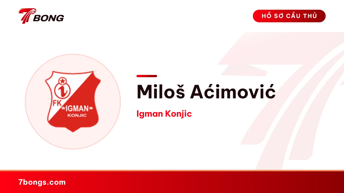 Miloš Aćimović — Igman Konjic