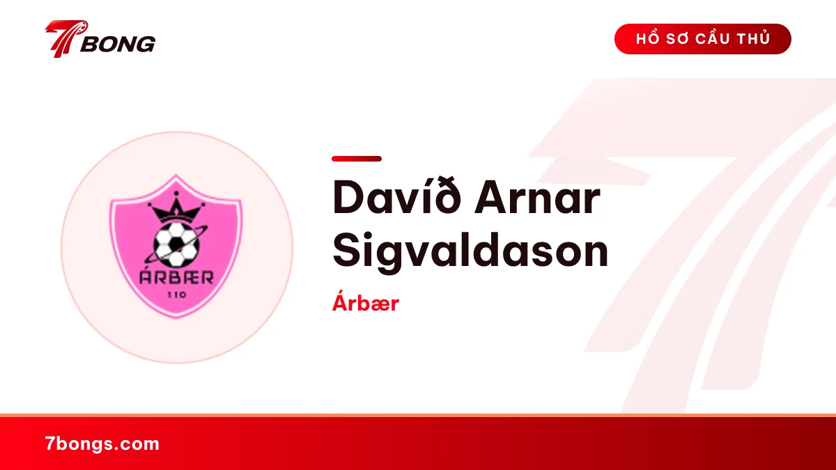 Davíð Arnar Sigvaldason — Árbær