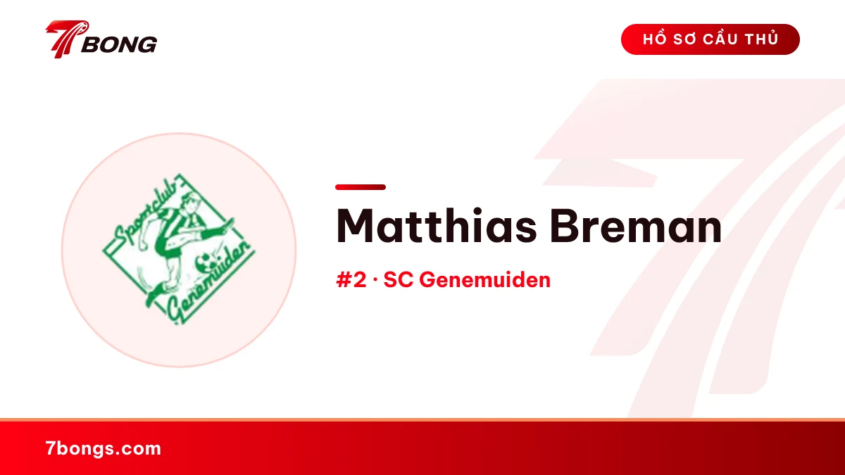 Matthias Breman — SC Genemuiden
