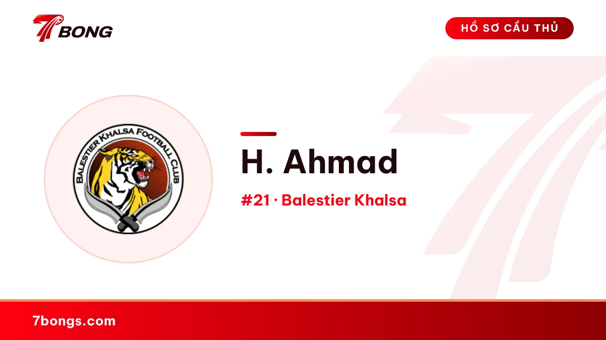 H. Ahmad — Balestier Khalsa