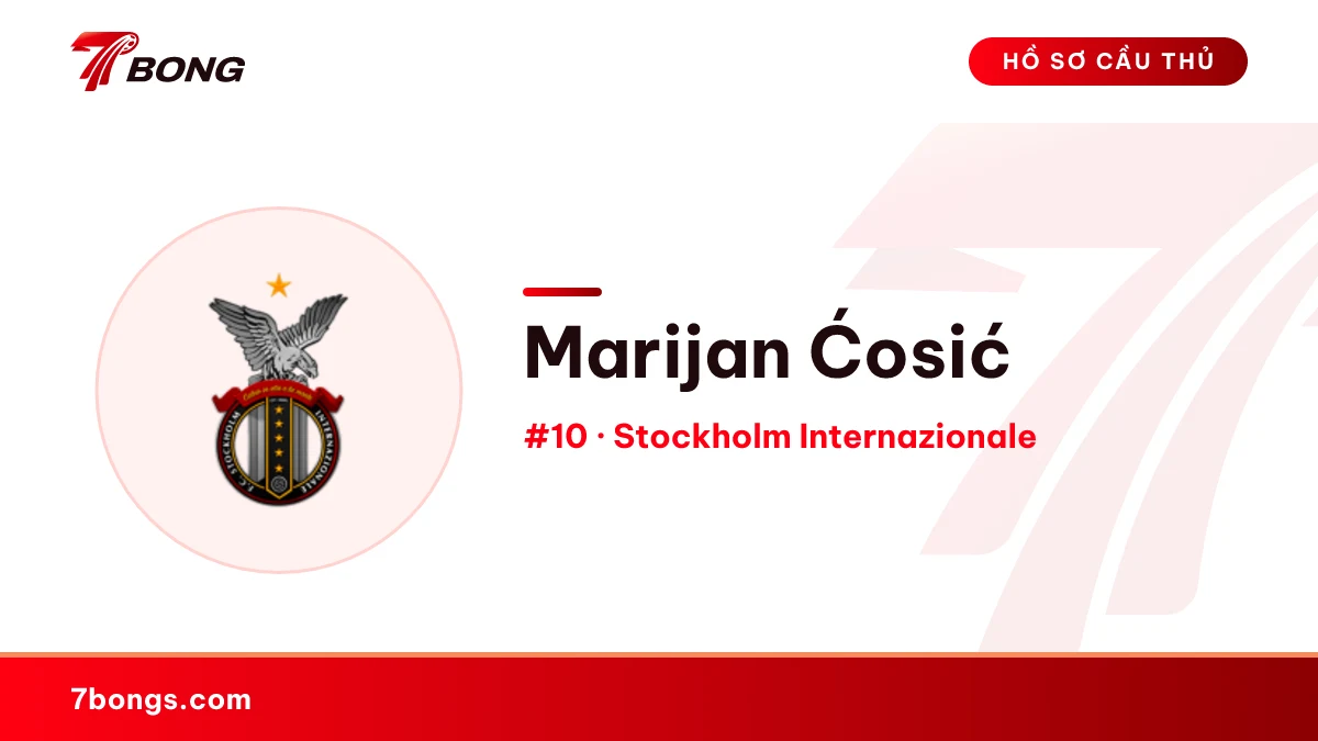 Marijan Ćosić — Stockholm Internazionale