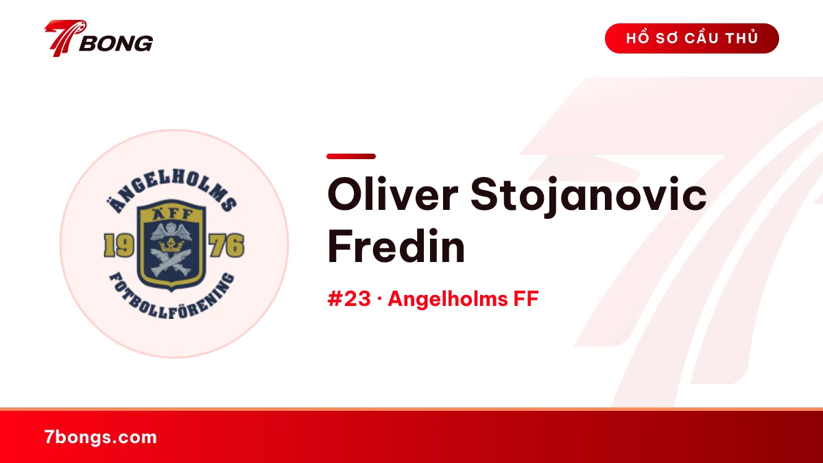 Oliver Stojanovic Fredin — Angelholms FF