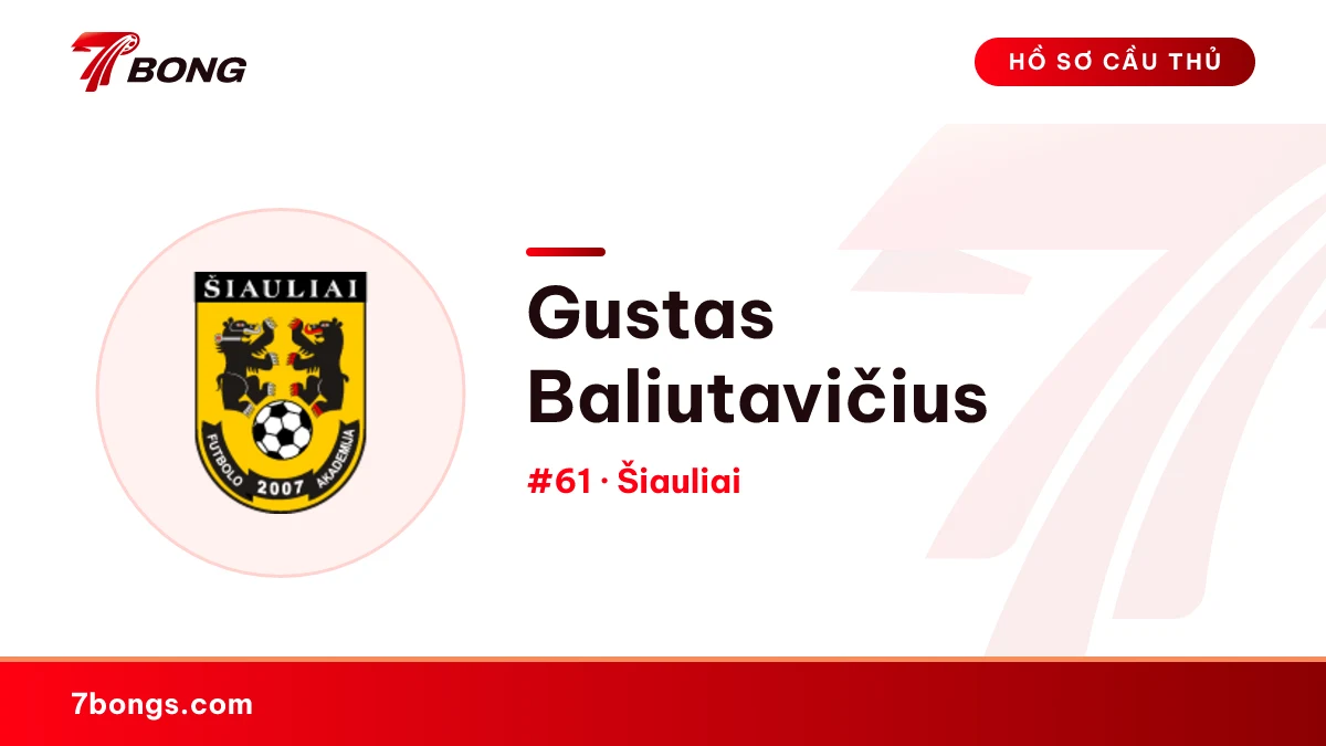 Gustas Baliutavičius — Šiauliai