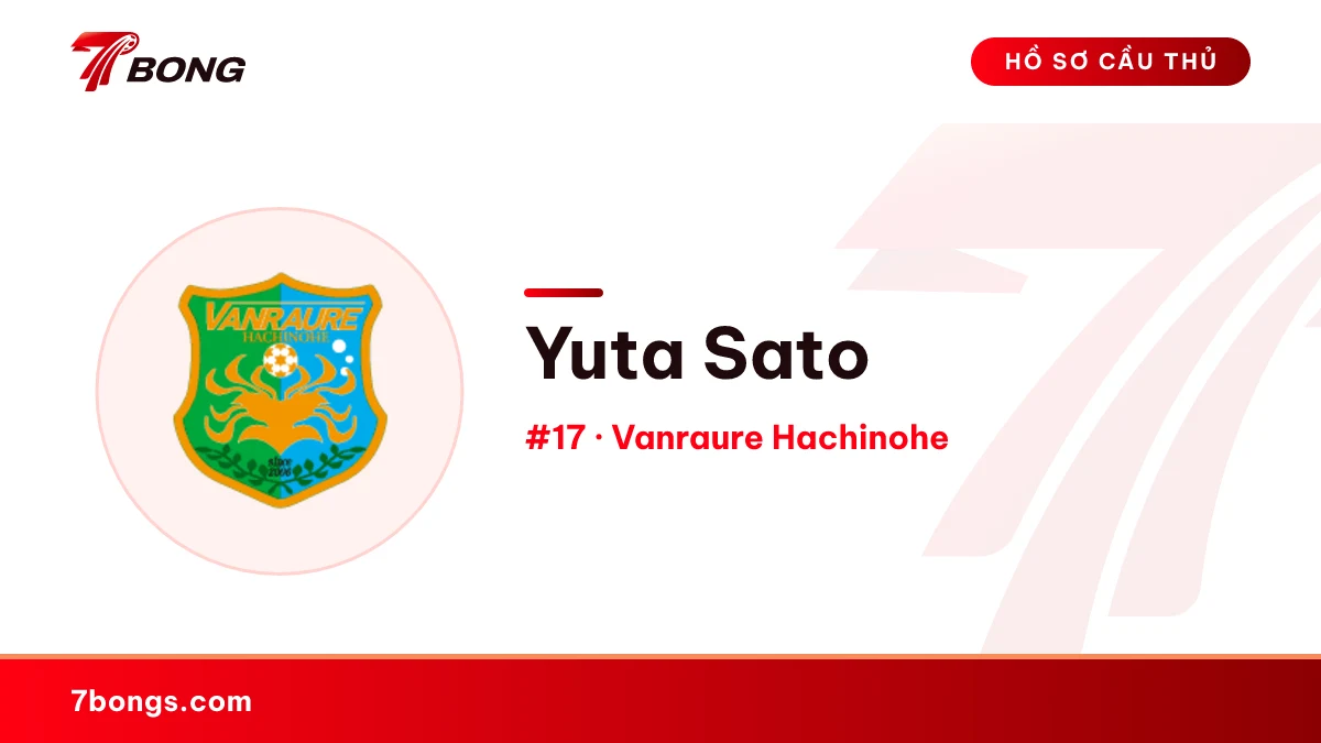 Yuta Sato — Vanraure Hachinohe