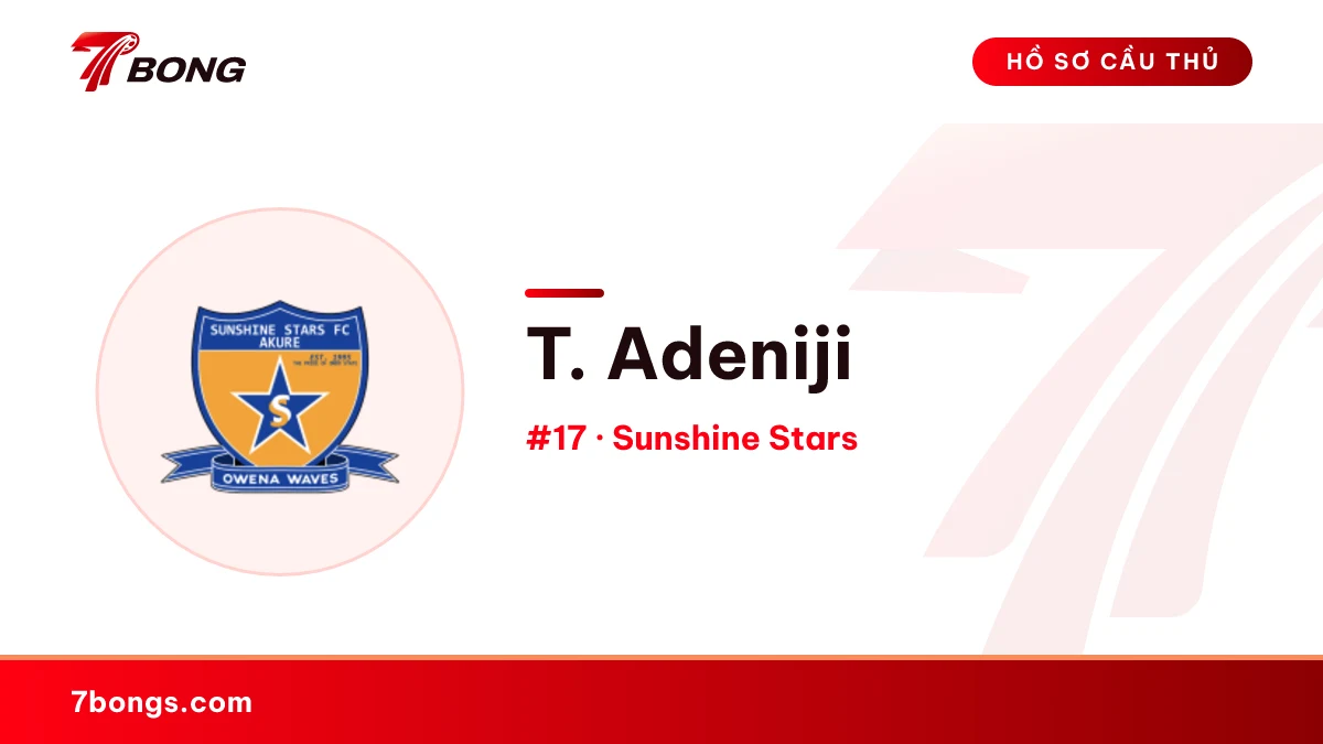 T. Adeniji — Sunshine Stars