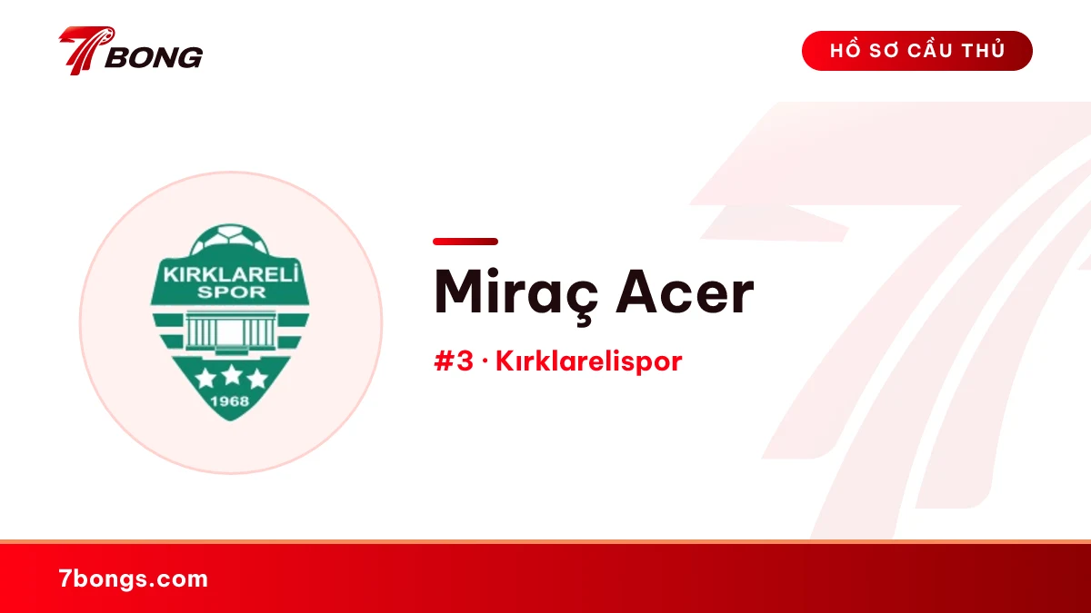 Miraç Acer — Kırklarelispor