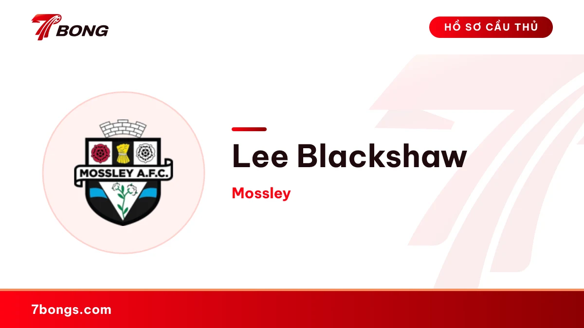 Lee Blackshaw — Mossley