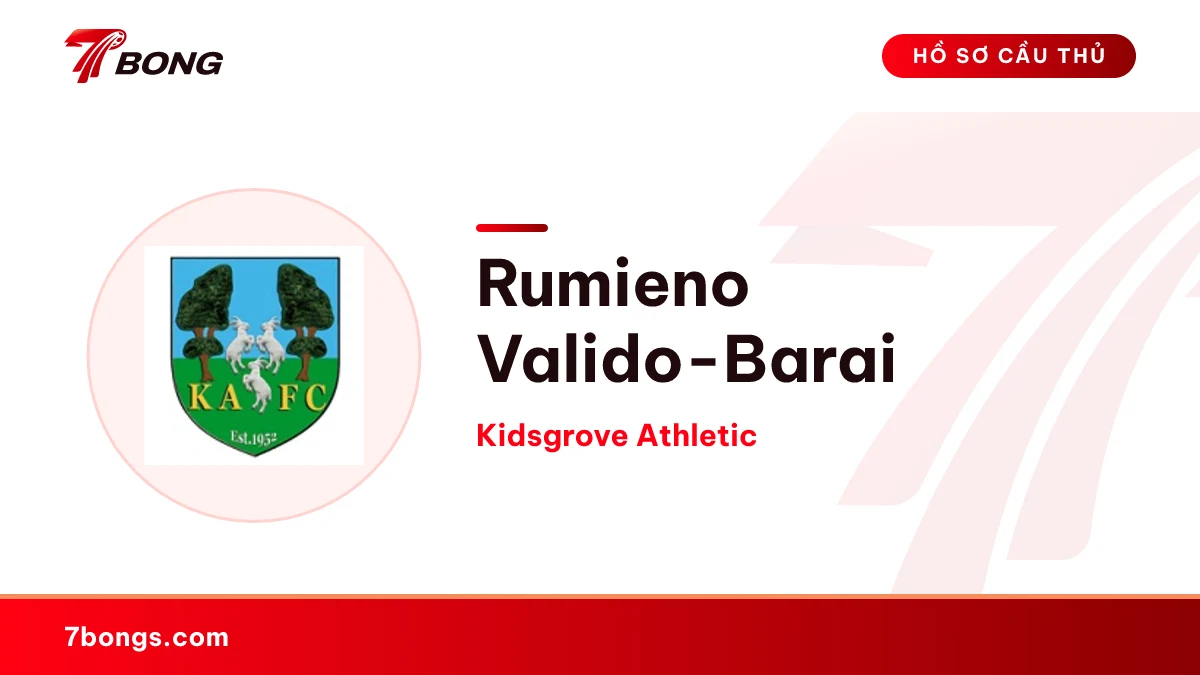 Rumieno Valido-Barai — Kidsgrove Athletic