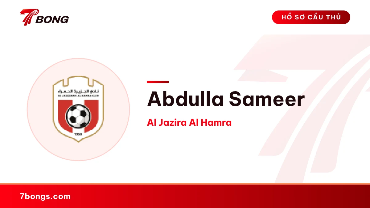 Abdulla Sameer — Al Jazira Al Hamra