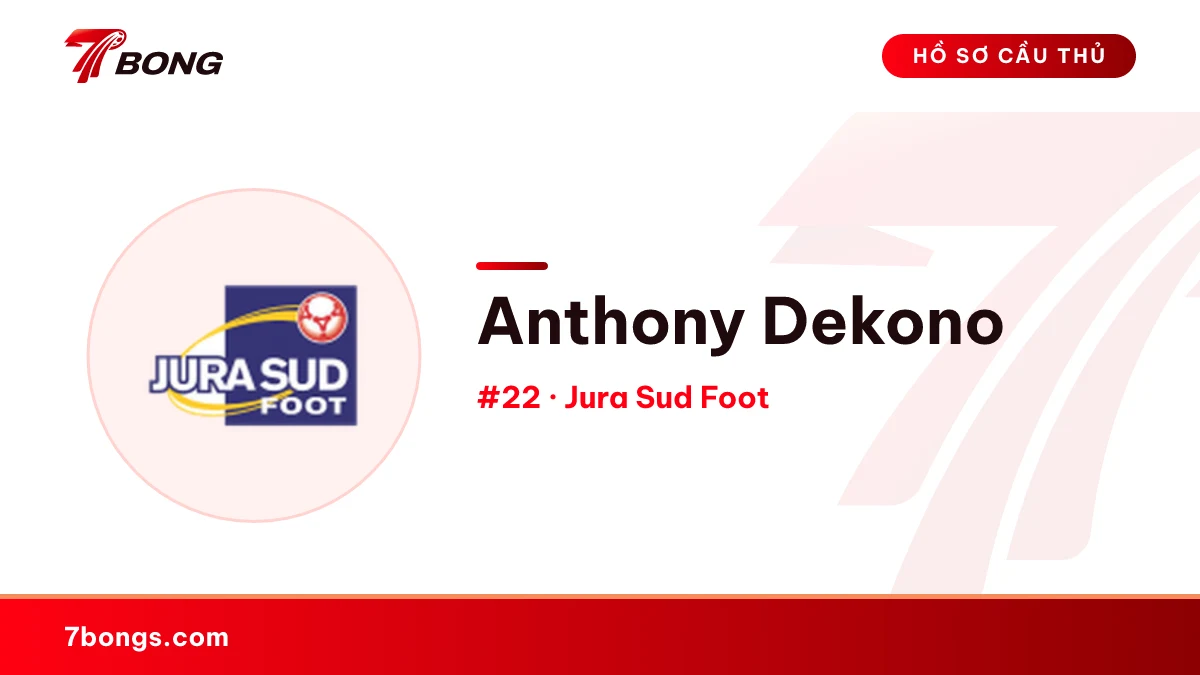 Anthony Dekono — Jura Sud Foot