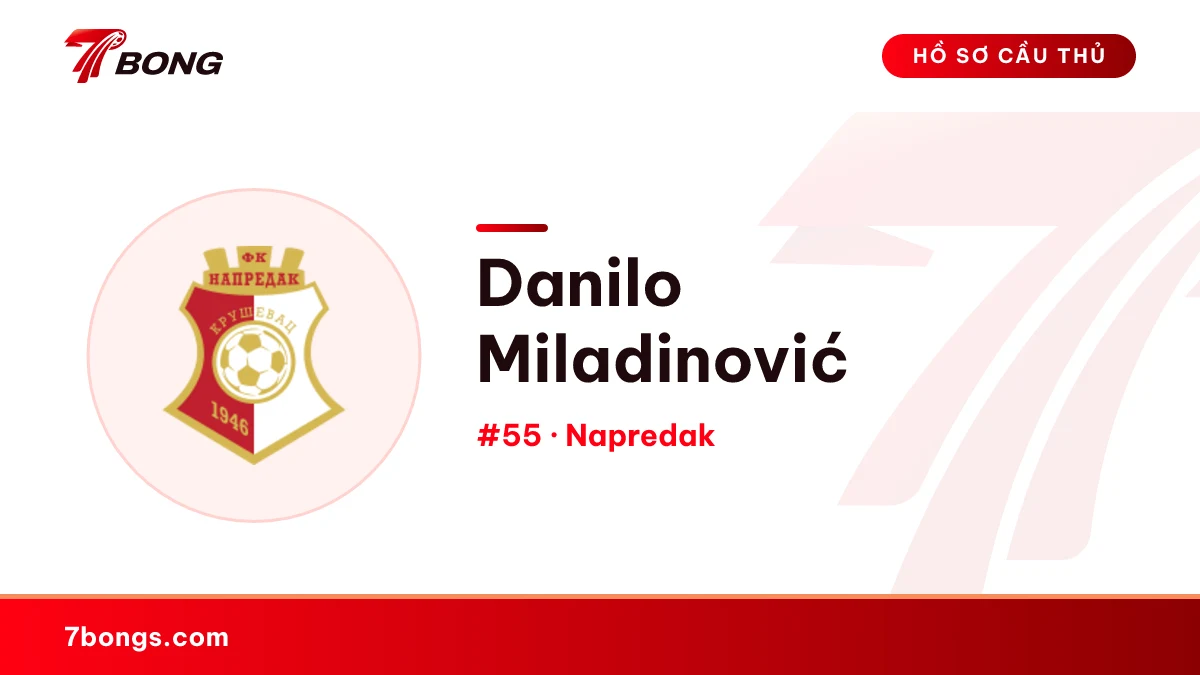 Danilo Miladinović — Napredak