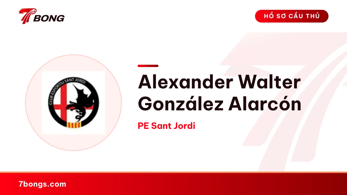 Alexander Walter González Alarcón — PE Sant Jordi