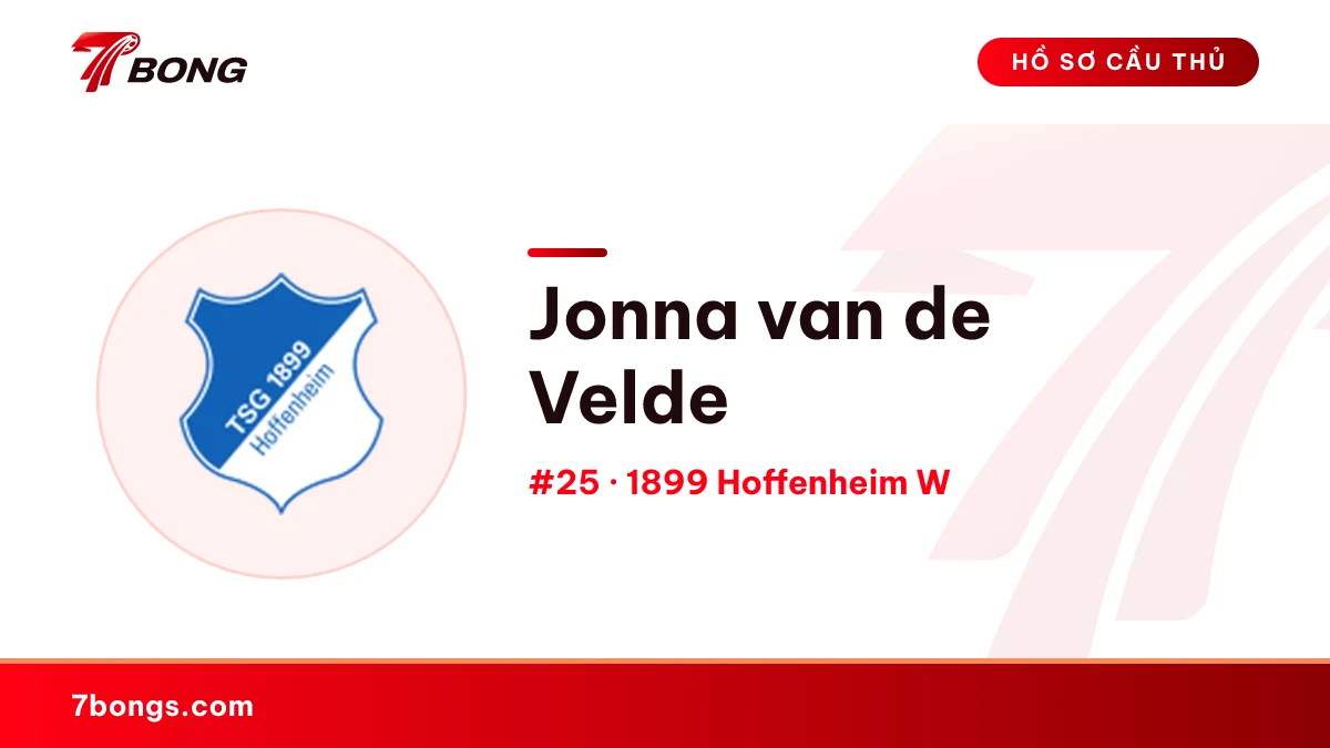 Jonna van de Velde — 1899 Hoffenheim W