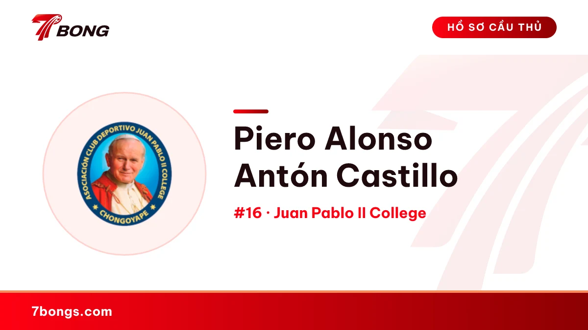 Piero Alonso Antón Castillo — Juan Pablo II College