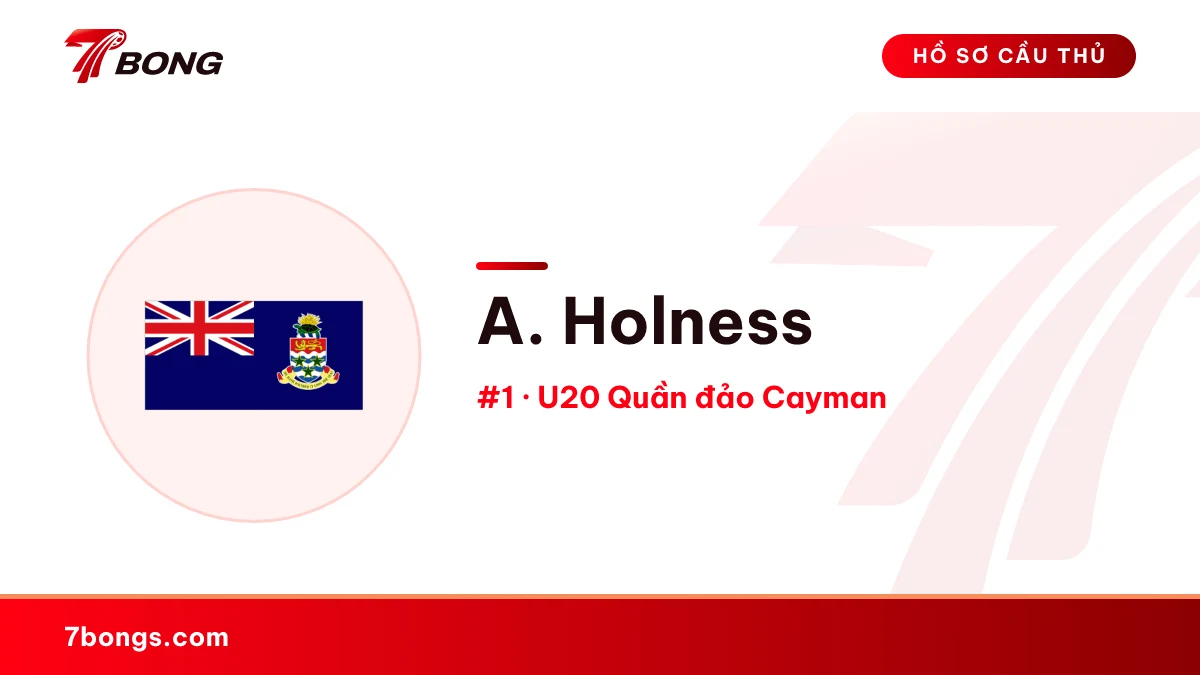 A. Holness — U20 Quần đảo Cayman