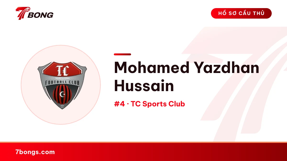 Mohamed Yazdhan Hussain — TC Sports Club