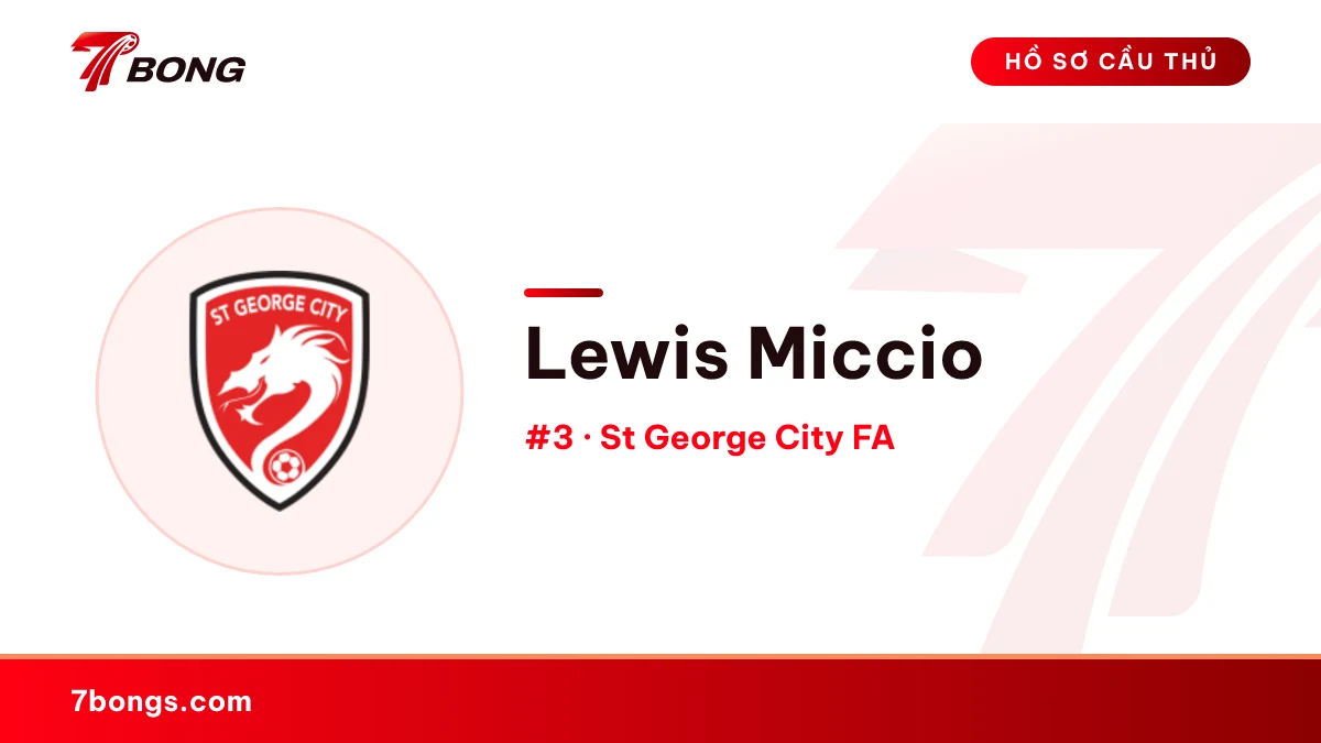 Lewis Miccio — St George City FA