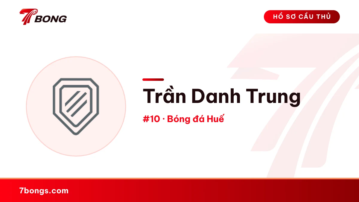 Trần Danh Trung — Bóng đá Huế