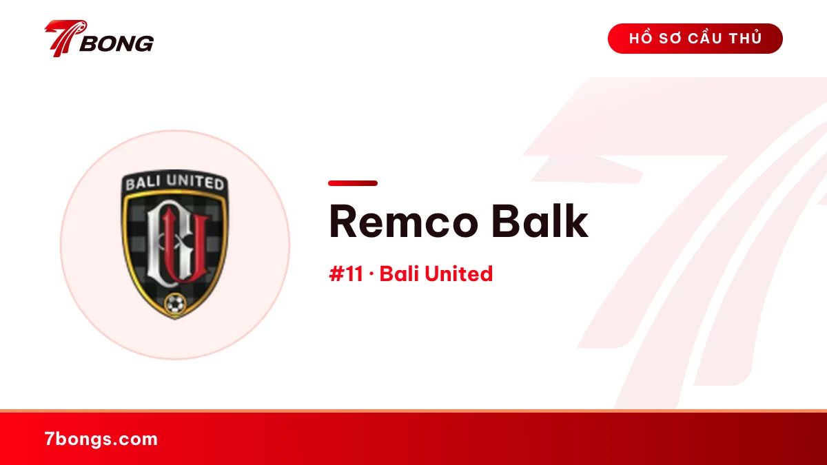 Remco Balk — Bali United