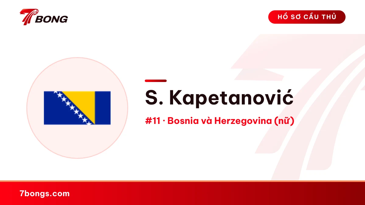 S. Kapetanović — Bosnia và Herzegovina (nữ)
