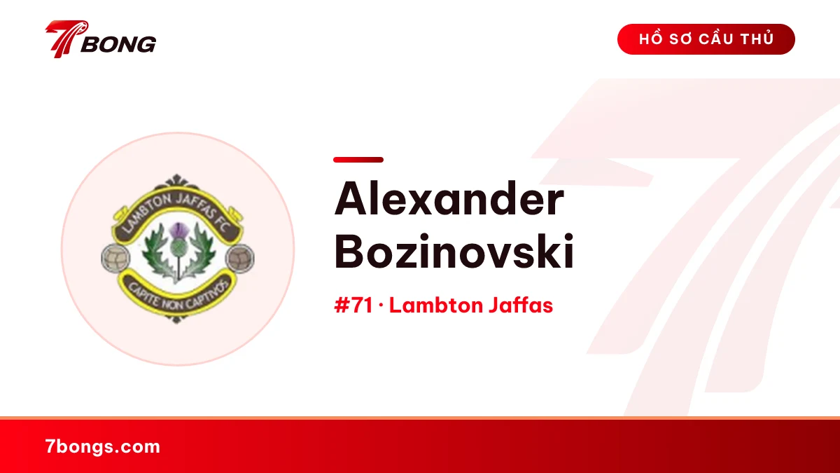 Alexander Bozinovski — Lambton Jaffas