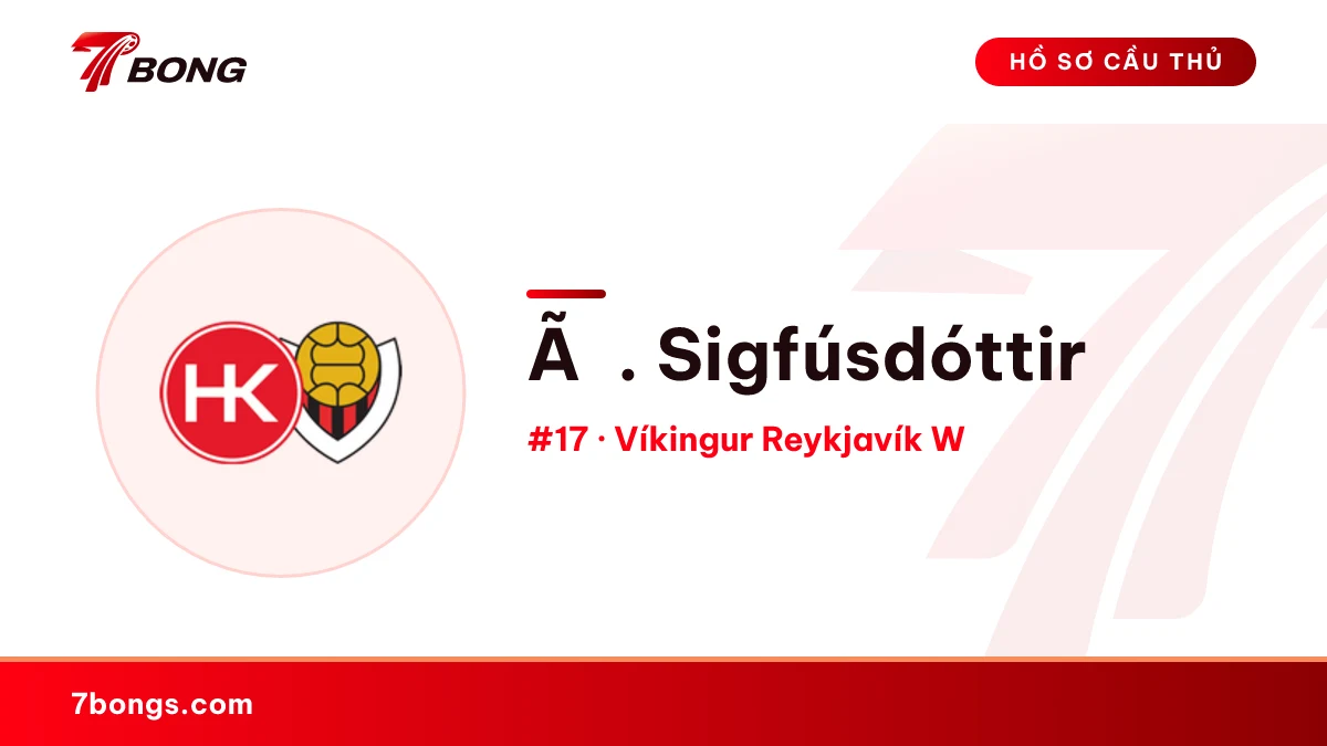 Ã. Sigfúsdóttir — Víkingur Reykjavík W