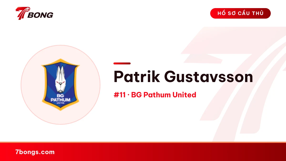 Patrik Gustavsson — BG Pathum United