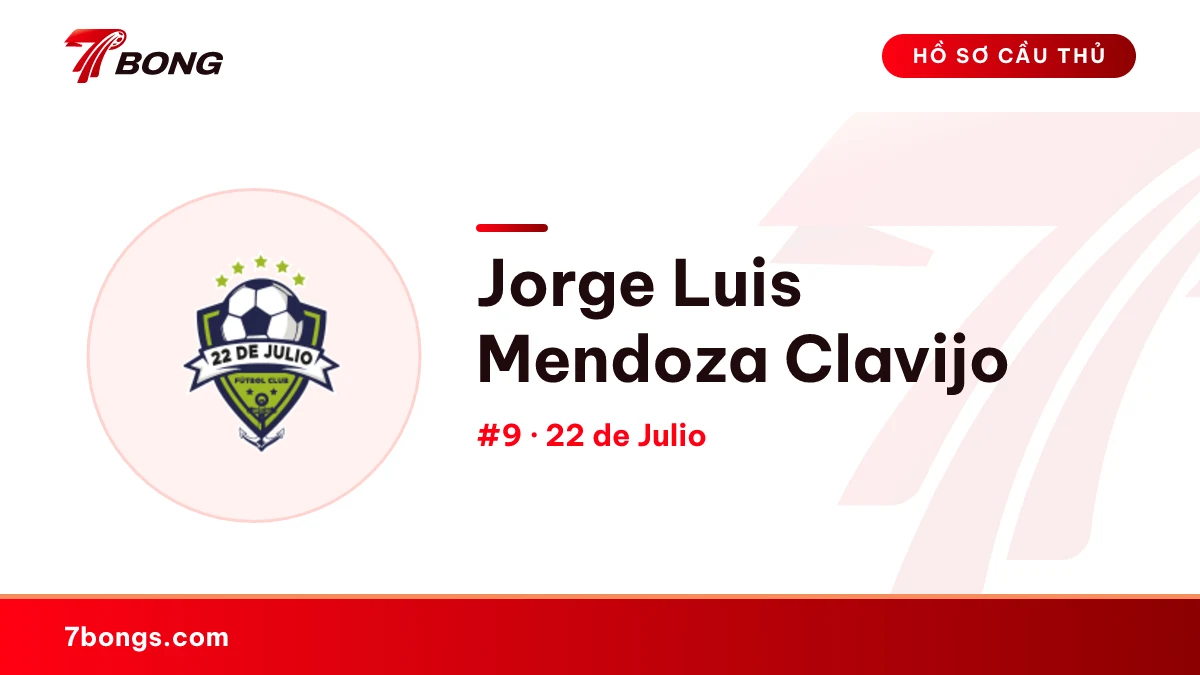 Jorge Luis Mendoza Clavijo — 22 de Julio