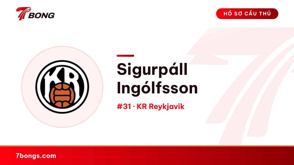 Sigurpáll Ingólfsson — KR Reykjavik