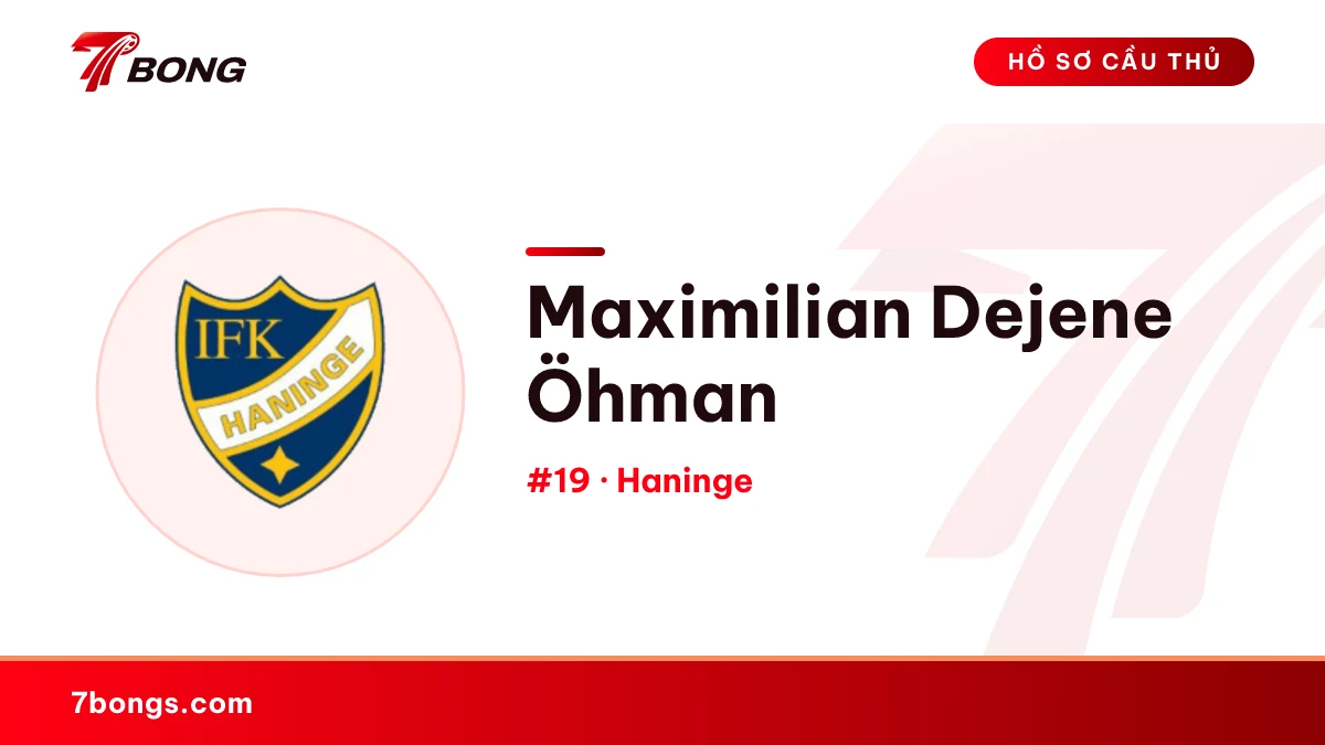 Maximilian Dejene Öhman — Haninge