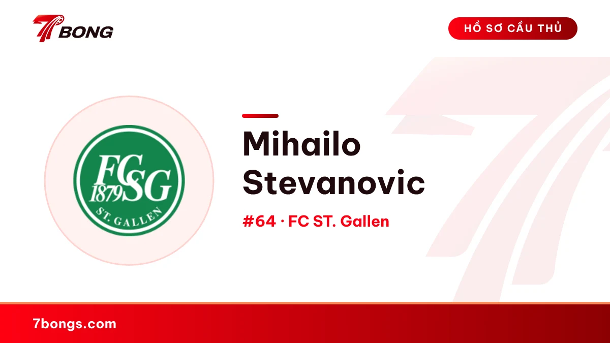 Mihailo Stevanovic — FC ST. Gallen