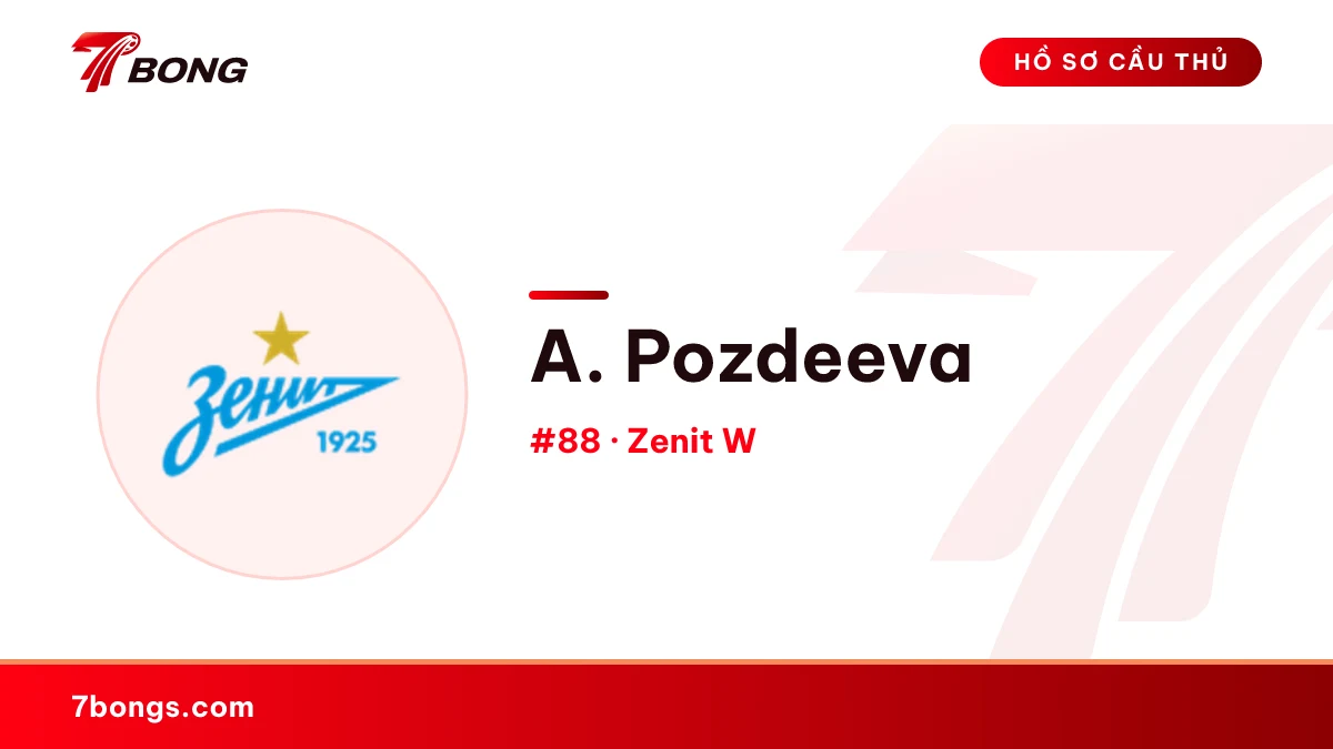 A. Pozdeeva — Zenit W
