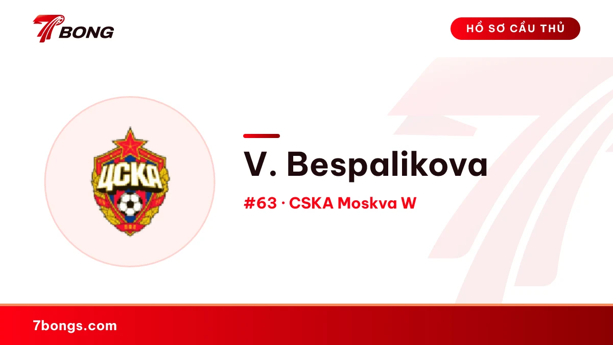 V. Bespalikova — CSKA Moskva W