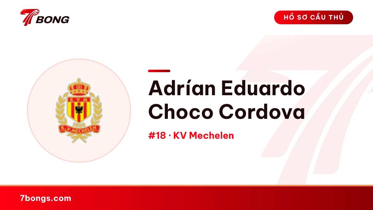Adrían Eduardo Choco Cordova — KV Mechelen