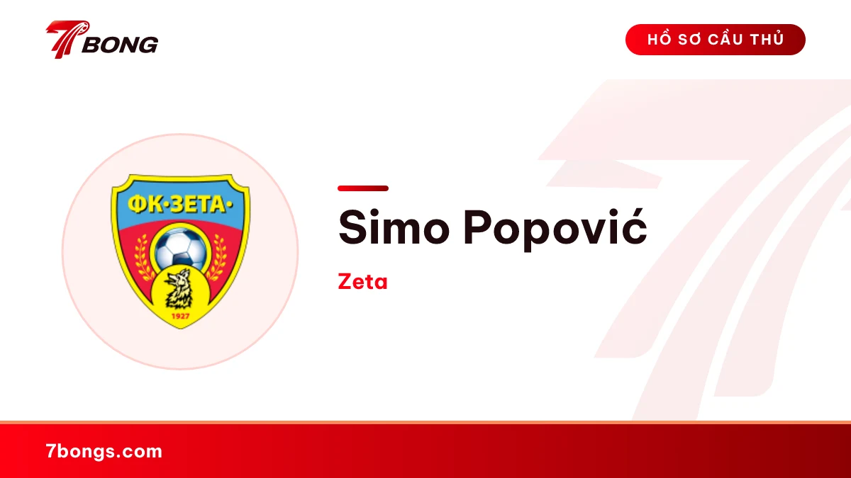 Simo Popović — Zeta