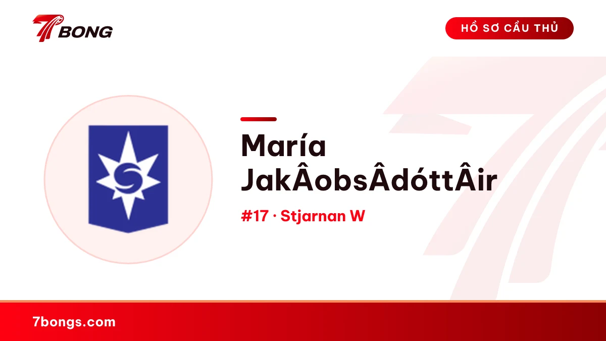 María JakÂ­obsÂ­dóttÂ­ir — Stjarnan W
