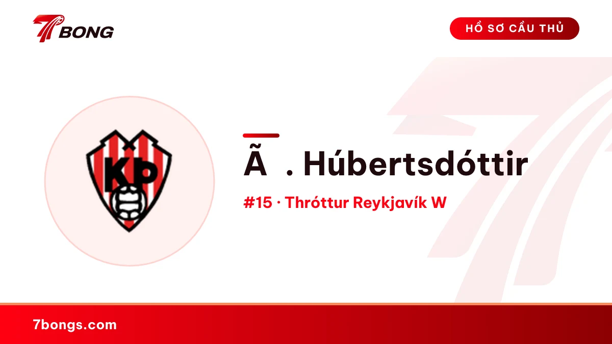 Ã. Húbertsdóttir — Thróttur Reykjavík W